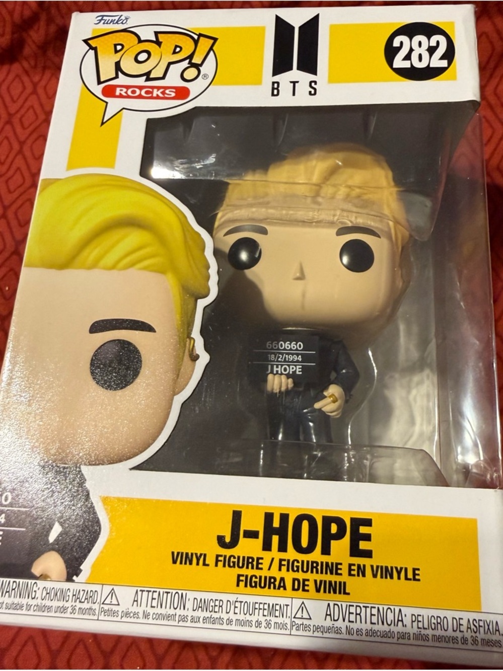 Funko J-Hope Pop! Vinyl Figure with Yellow Hair